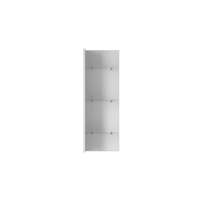 Étagère verticale avec éclairage LED intégré collection ZANTE. Coloris blanc brillant.