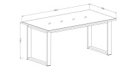 Table extensible 10 personnes pour salle à manger Collection ZANTE. Coloris blanc brillant.