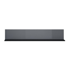 Étagère 120cm collection ZANTE. Coloris noir et gris brillant.