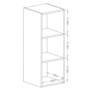 Vitrine suspendue 1 porte collection ZANTE. Coloris noir et gris brillant.