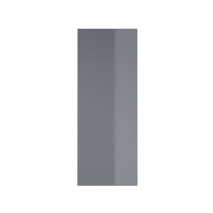 Vitrine suspendue 1 porte collection ZANTE. Coloris noir et gris brillant.