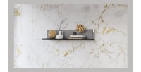 Ensemble de 6 meubles de salon collection ZANTE. Couleur noir et gris brillant.