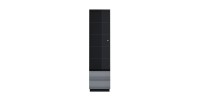 Ensemble de 6 meubles de salon collection ZANTE. Couleur noir et gris brillant.