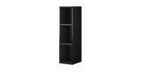 Ensemble de 7 meubles de salon collection ZANTE. Couleur noir et gris brillant.