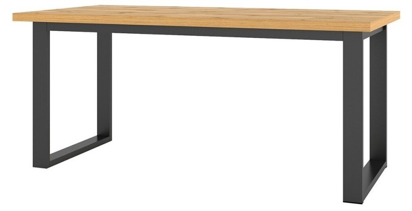 Table extensible 10 personnes pour salle à manger collection MILO coloris chêne.