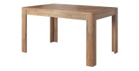 Table extensible 10 personnes pour salle à manger collection BREDA coloris chêne.