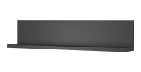 Étagère murale design 150cm Coloris anthracite. Collection BERGAME.