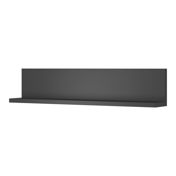 Étagère murale design 150cm Coloris anthracite. Collection BERGAME.