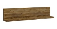 Étagère murale design 150cm Coloris chêne foncé. Collection BERGAME.