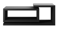 Table basse design collection BERGAME. Coloris noir super mat Style design