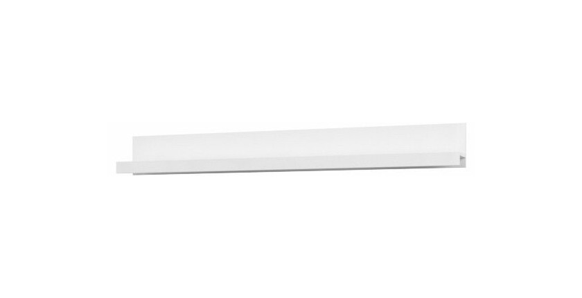 Étagère murale XL design 190cm Coloris blanc brillant. Collection BONO.