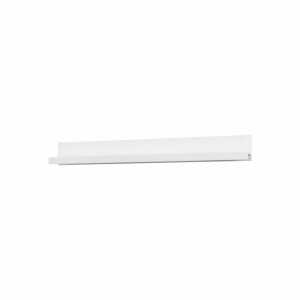 Étagère murale XL design 190cm Coloris blanc brillant. Collection BONO.