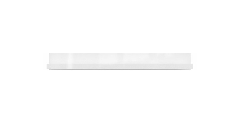 Étagère murale XL design 190cm Coloris blanc brillant. Collection BONO.