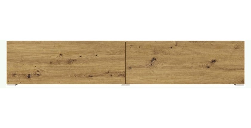 Meuble TV 180cm collection EVA. Couleur chêne et noir.