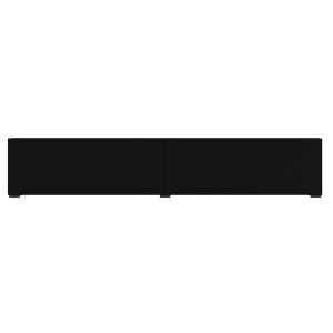 Meuble TV 180cm collection EVA. Couleur noir et chêne.