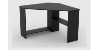 Bureau d'angle design collection KARO coloris noir.