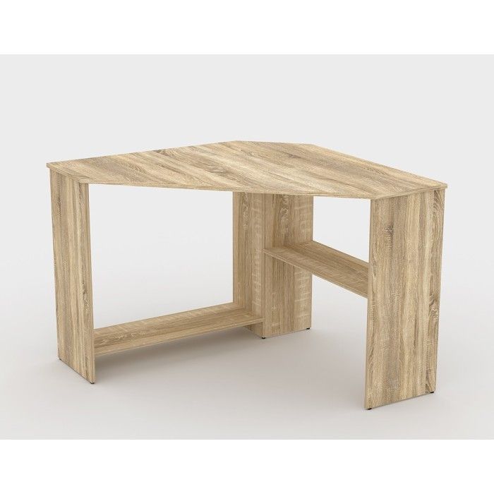 Bureau d'angle design collection KARO coloris chêne.