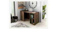 Bureau pliable spécial petite espace collection FLIP coloris chêne foncé.