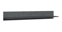 Étagère murale design 150cm Coloris gris foncé. Collection BELMONT.