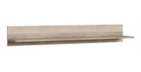 Étagère murale design 150cm Coloris chêne. Collection BELMONT.