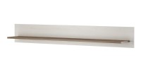 Étagère murale coloris blanc effet bois et chêne. Collection JUDY.