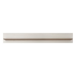 Étagère murale coloris blanc effet bois et chêne. Collection JUDY.