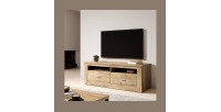 Meuble TV 150cm collection JUDY. Couleur chêne.