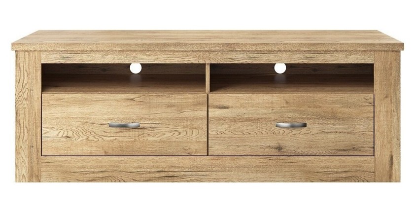 Meuble TV 150cm collection JUDY. Couleur chêne.