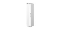 Armoire 1 porte pour dressing collection MODULO coloris blanc avec LED incluses.