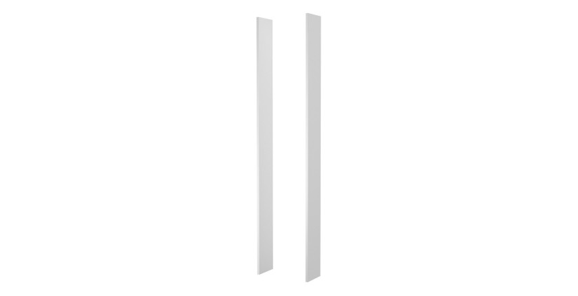 Joues de finitions pour dressing collection MODULO coloris blanc brillant.