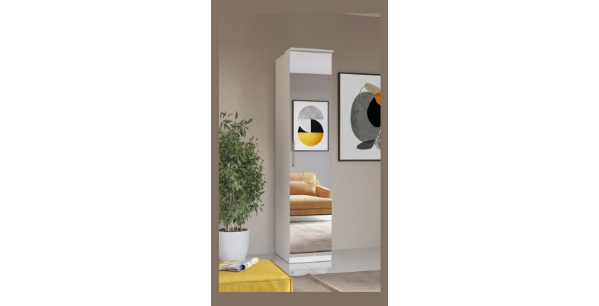 Joues de finitions pour dressing collection MODULO coloris blanc brillant.