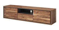 Meuble TV 180cm collection SILVA. Couleur chêne et gris.