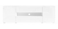 Meuble TV 180cm collection PAROS. Couleur blanc brillant.
