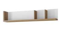 Étagère murale 150cm coloris chêne et blanc. Collection MENDOZA.