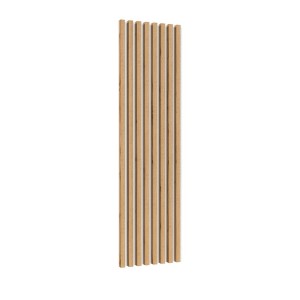 Lamelles murale XL aspect chêne sur support fond blanc collection CLARA
