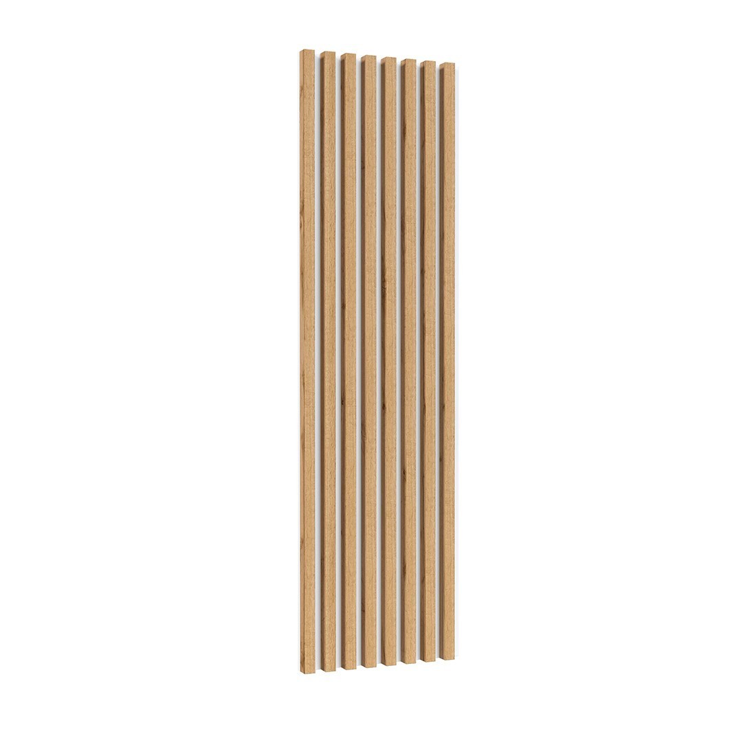 Lamelles murale XL aspect chêne sur support fond blanc collection CLARA
