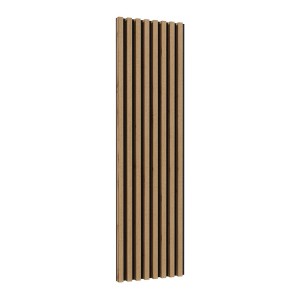Lamelles murale XL aspect chêne sur support fond noir mat collection CLARA