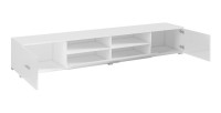 Meuble TV XL 210cm collection CONNOR. Couleur blanc brillant