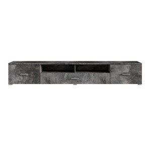 Meuble TV XL 210cm collection CONNOR. Effet ardoise