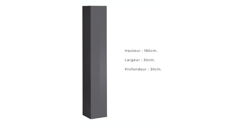 Armoire suspendue coloris gris pour salon collection SWITCH.