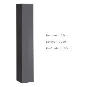 Armoire suspendue coloris gris pour salon collection SWITCH.