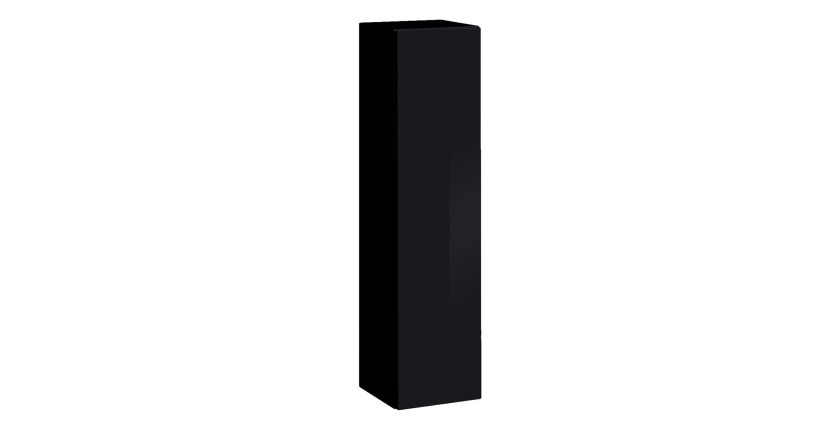 Armoire suspendue moyen modèle coloris noir pour salon collection SWITCH.
