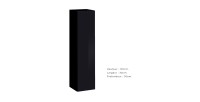 Armoire suspendue moyen modèle coloris noir pour salon collection SWITCH.