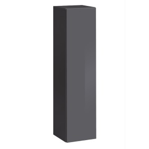 Armoire suspendue coloris gris 30x120cm pour salon collection SWITCH.