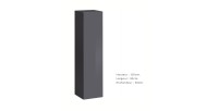 Armoire suspendue coloris gris 30x120cm pour salon collection SWITCH.