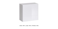 Armoire suspendue coloris blanc 60x60cm pour salon collection SWITCH.