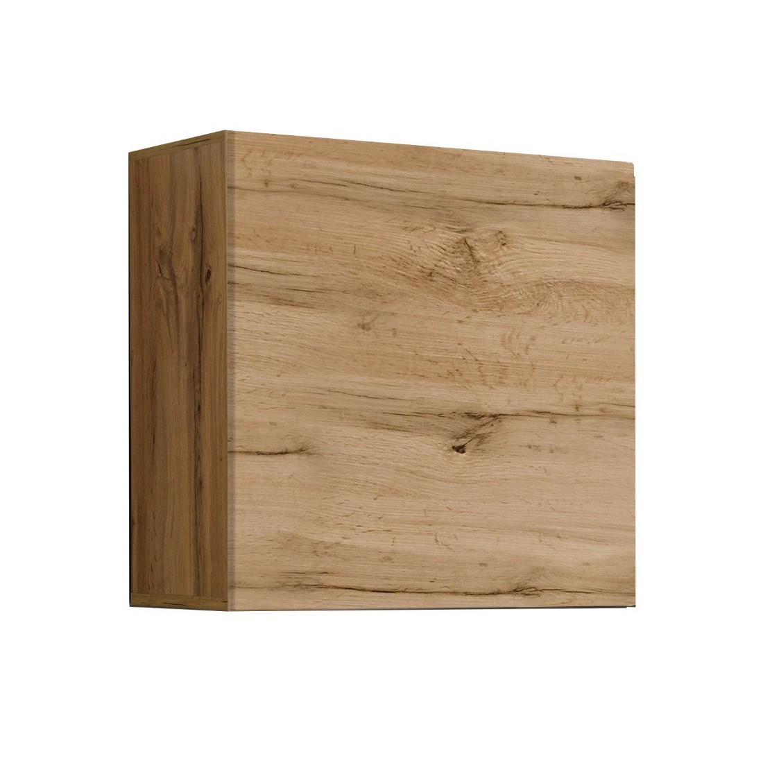 Armoire suspendue aspect chêne 60x60cm pour salon collection SWITCH.