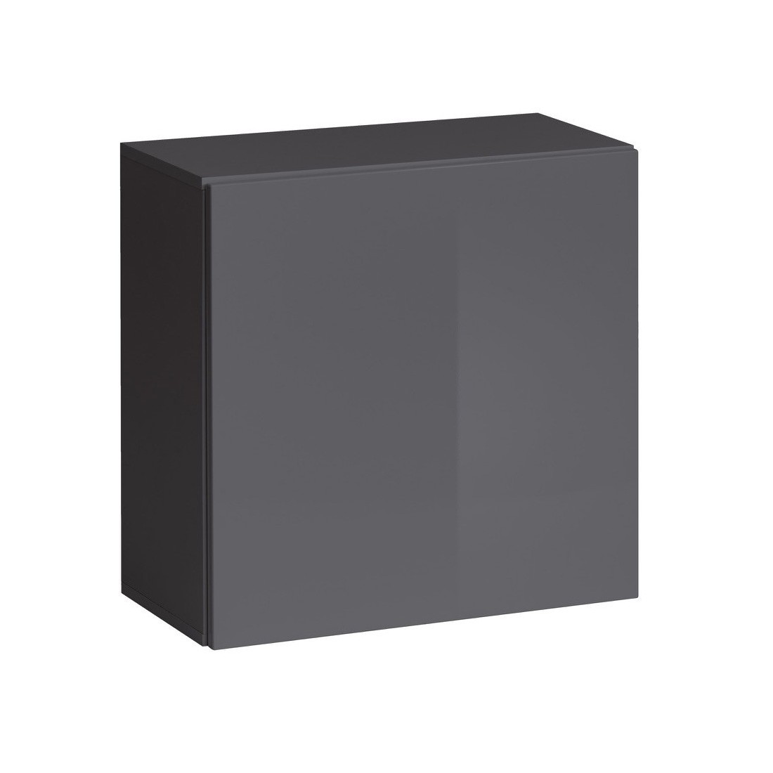 Armoire suspendue coloris gris 60x60cm pour salon collection SWITCH.