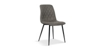 Chaise pour salle à manger coloris gris. Collection GRAZ.