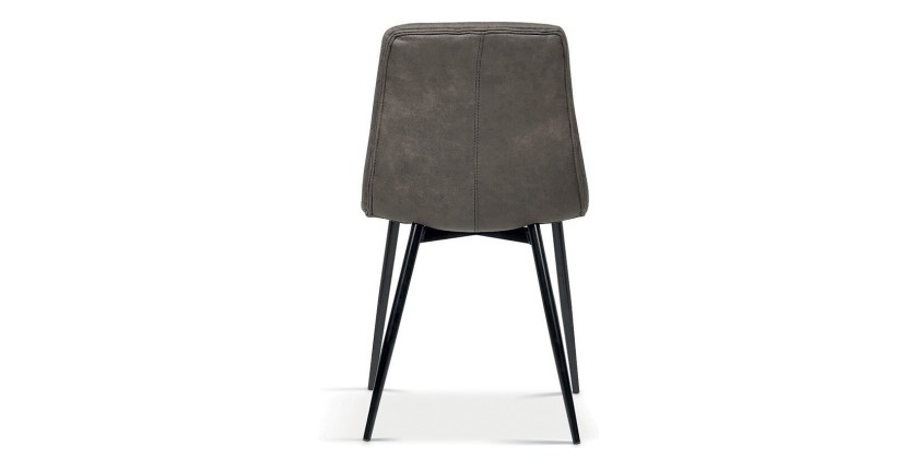 Chaise pour salle à manger coloris gris. Collection GRAZ.